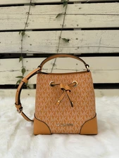 Michael Kors Mercer Small Drawstring Bucket Messenger - Honeycomb Multi