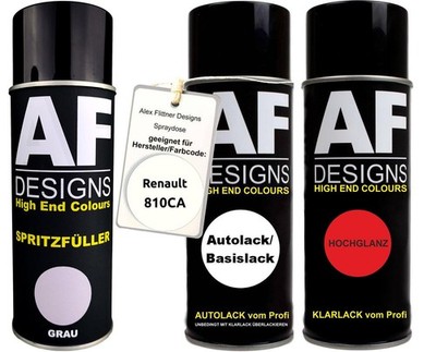 Spritzfüller Set für Renault 810CA Blanc Perle Klarlack Spritzfüller Grundierung