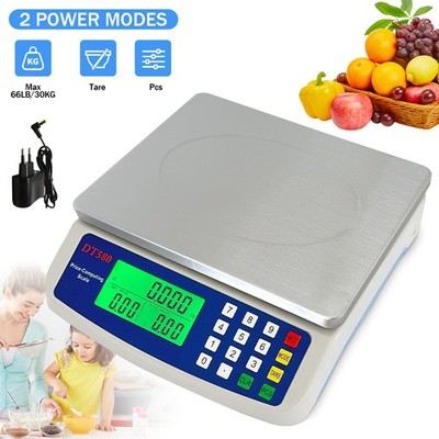 Paketwaage Digitalwaage Haushaltswaage Küchen Waage Plattformwaage 30KG 1g LCD