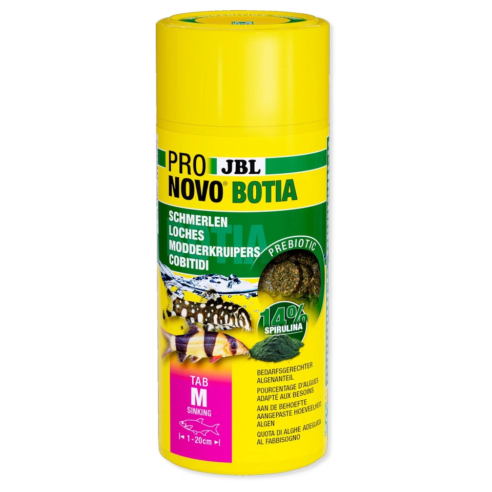 JBL ProNovo Botia Tab M 250 ml Futtertabletten Welsfutter Schmerlen NovoFect
