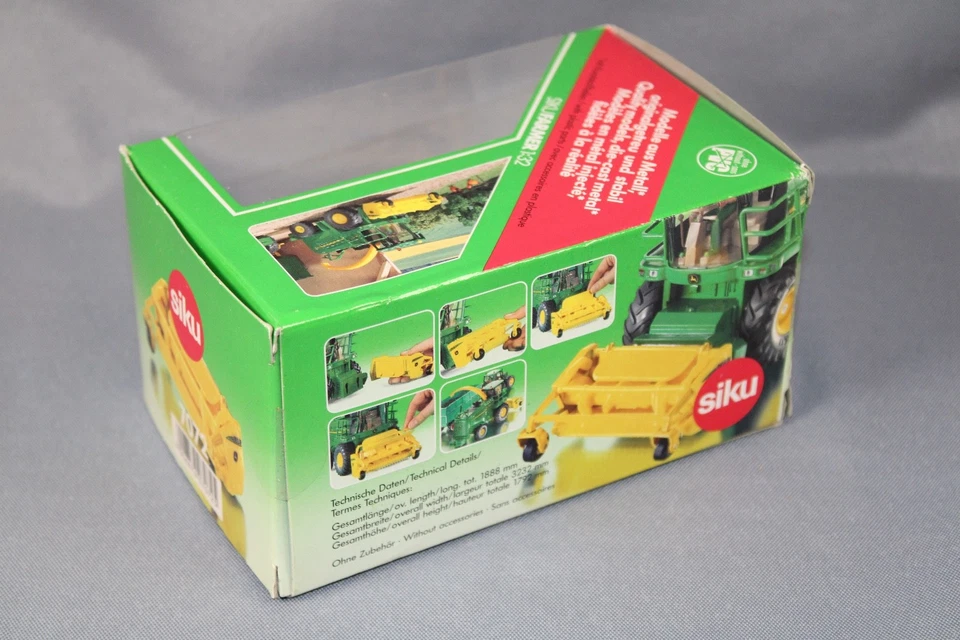 Siku 7072 Grasvorsatz für John Deere Häcksler Farmer-Serie im Maßstab 1/32 OVP - Bild 2 von 4