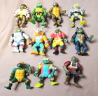 Vintage 80’s 90’s Teenage Mutant Ninja Turtles Lot Of 11  Action Figures Only