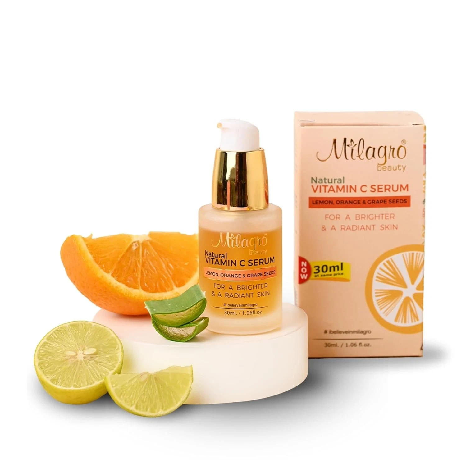 Milagro Natural Vitamin C Serum For Face Brightening 30ml