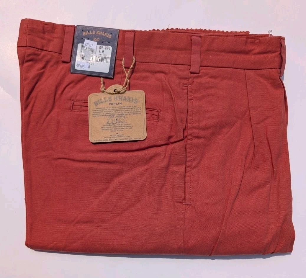 Pantalon Homme Bills Khakis M2 Classic Twill, Taille 36, Beige - Neuf Avec étiquettes