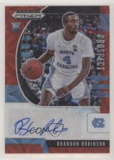 2020 Panini Prizm Draft Picks Prospect Choice Red /88 Brandon Robinson Auto w6f