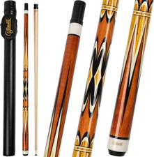 Pool Cue Stick, Low Deflection Shaft Billiard Cue Sticks with Hard Case, Pool Ta