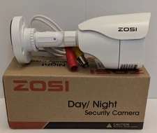 ZOSI 1AC-2521C-W-N HD Day/Night Bullet Surveillance White Digit Security Camera