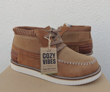 SANUK COZY VIBE MID SM PRIMO WOOL/ FAUX FUR SLIPPER SHOES, MEN US 13/ EUR 46 NWT