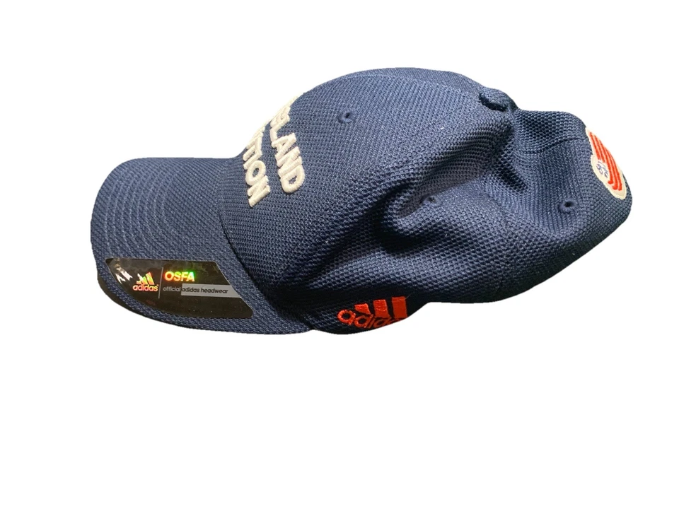 New England Revolution MLS Adidas Unisex Navy USA Flag Snapback - Image 3 of 4