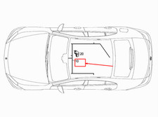 MERCEDES-BENZ CLS C257 Roof Electrical Wiring Harness A2575403906 NEW