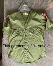 GENUINE MADE IN USA, OFFICALLY ISSUED, BOY SCOUT UNIFORM SHIRT.