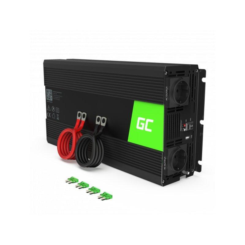 Green Cell INV21 adattatore e invertitore Auto 6000 W Nero