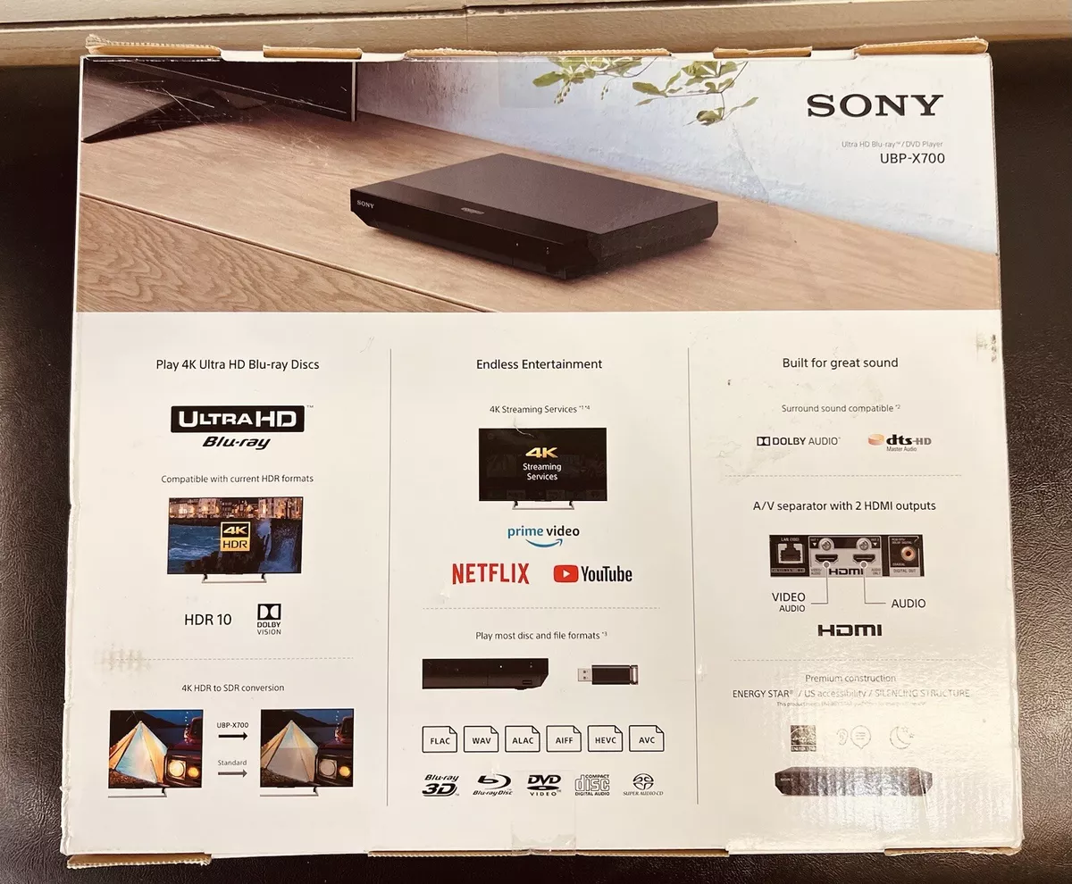 Sony Reproductor Blu-ray 4k Uhd Con High-res Audio Ubp-x700