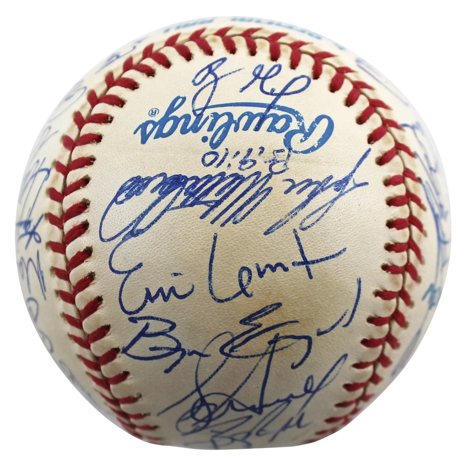 1997 Rangers (33) Rodriguez, Clark, Gonzalez Signed Oal Baseball BAS #AC01909 - Image 3 of 4