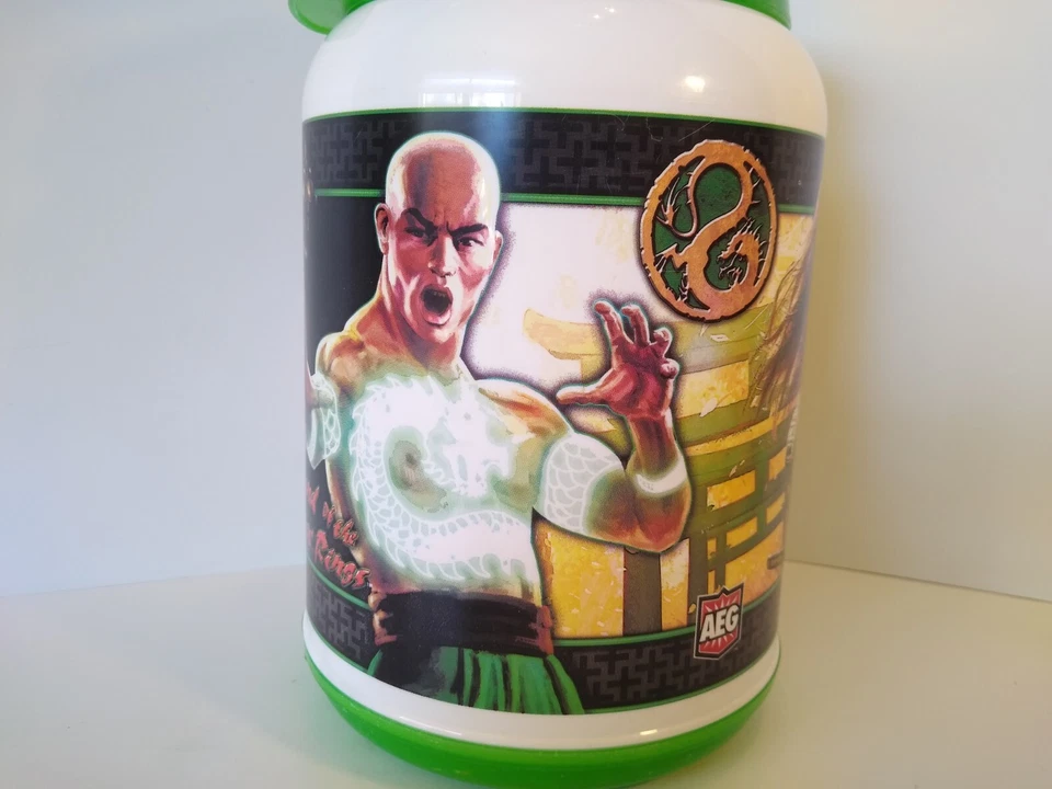 La Leyenda de los Cinco Anillos 64 Oz. Taza de viaje con tapa y pajita! AEG 2006 ¡Gran forma! Foto 3 de 4