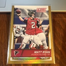 Matt Ryan 2016 Score Gold Zone Parallel #12 /99 Atlanta Falcons Matty Ice