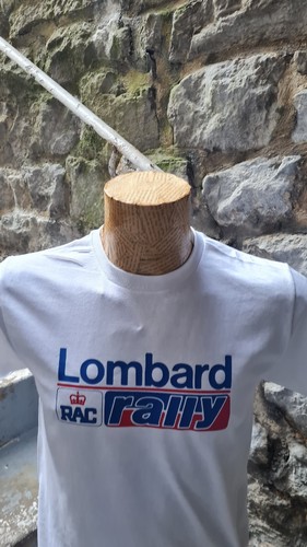 Lombard RAC Rally tee t shirt top 1980s Motor Sport Racing Car - Picture 3 of 5
