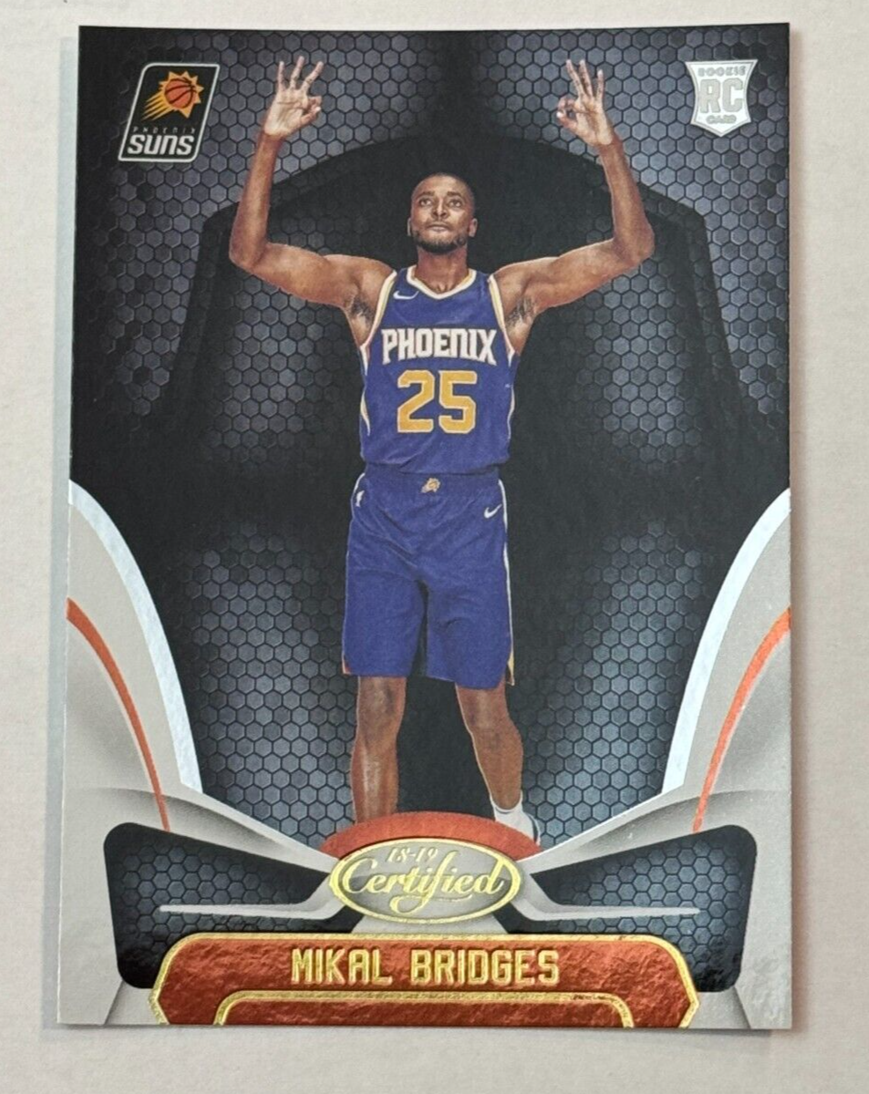2018-19 Panini Certified Rookie Card #160 Mikal Bridges Phoenix