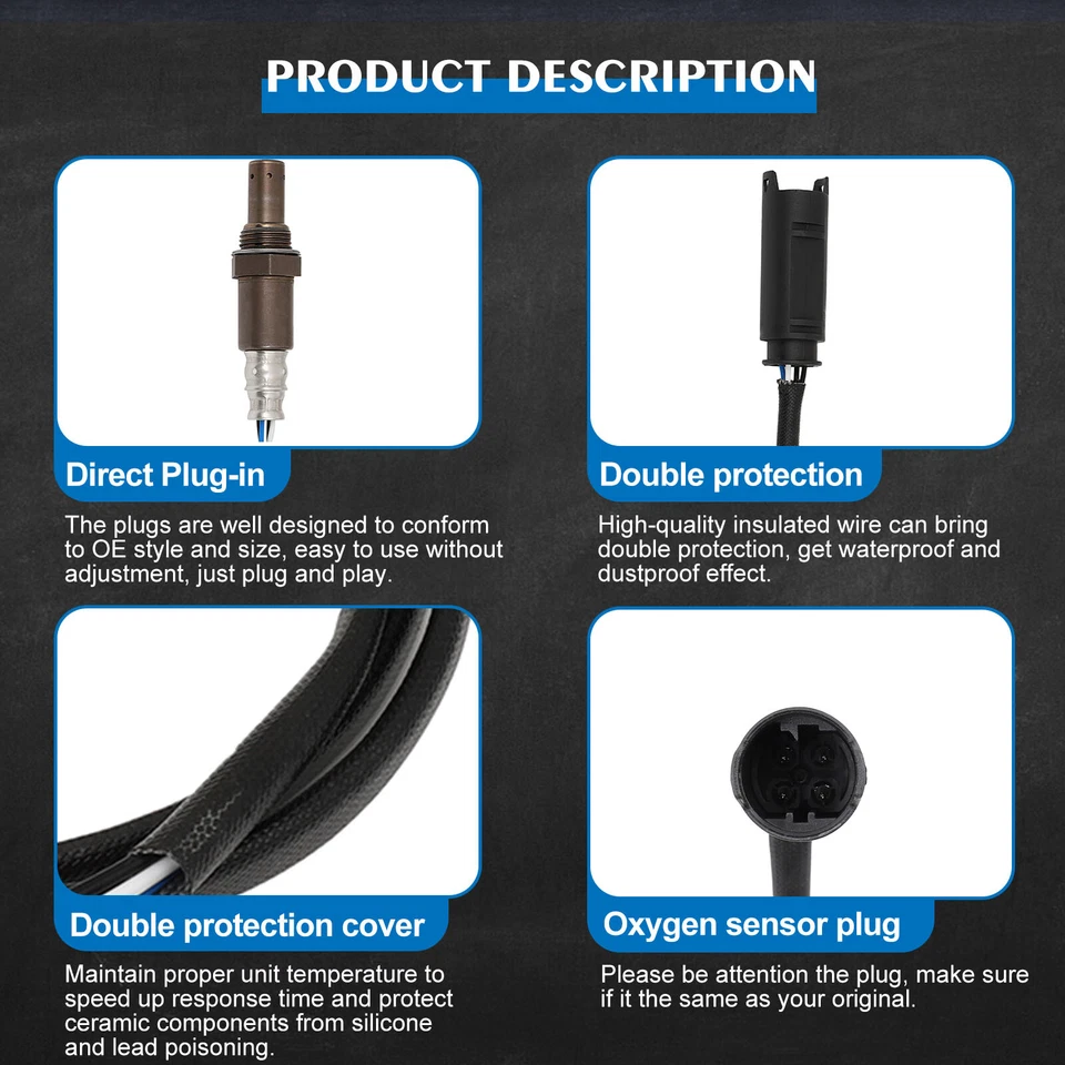 2pcs Downstream Oxygen Sensor O2 For 1998-2006 BMW X5 Z4 Land Rover Range Rover - Изображение 2 из 4