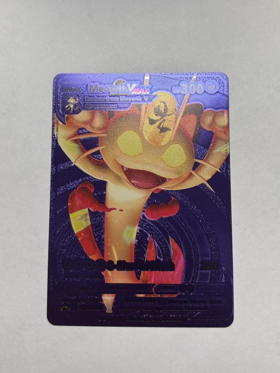 Meowth VMAX BLACKSTAR PROMO Purple Foil Display Card HP300 NM | eBay