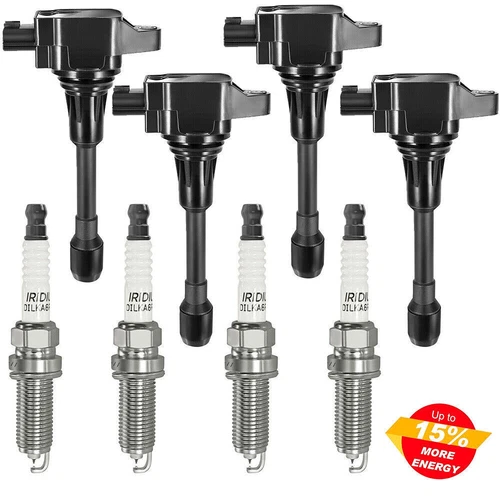 Pack 4 Ignition Coil Spark Plug UF549 For 2007-2018 Nissan Altima L4 2.5L