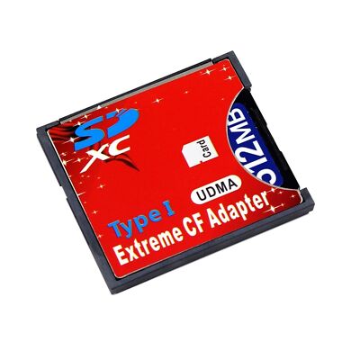 SD SDHC SDXC to High-Speed Extreme Compact CF Type I Adapter For 16/32/64/128GB