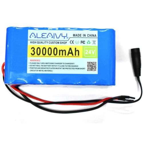 30000mAh 24V 30Ah 7S3P Battery Electric Li-ion Battery Pack Bicycle Charger New - Picture 2 of 7