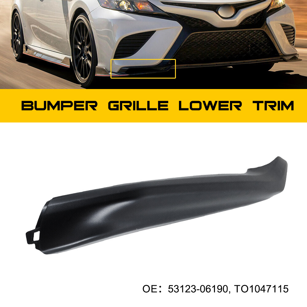 Glossy Black Bumper Lower Grille Trim Right For 2021 2022 23 TOYOTA Camry SE XSE