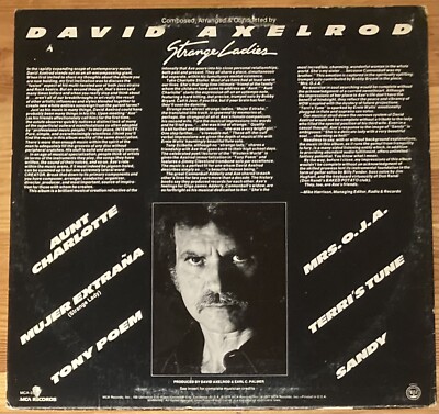 David Axelrod Strange Ladies LP レコード Strange Ladies David Axelrod Vinyl LP Record 1977 MCA-2283
