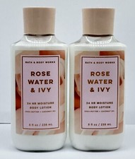2x BATH AND BODY WORKS ROSE WATER  IVY BODY LOTION 8.0 FL OZ