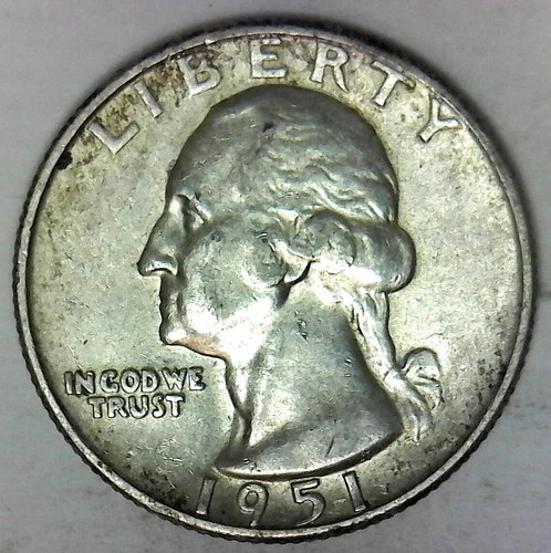 Nice Collector grade 1951 D  Washington Quarter Buy it now Free Shipping in USA