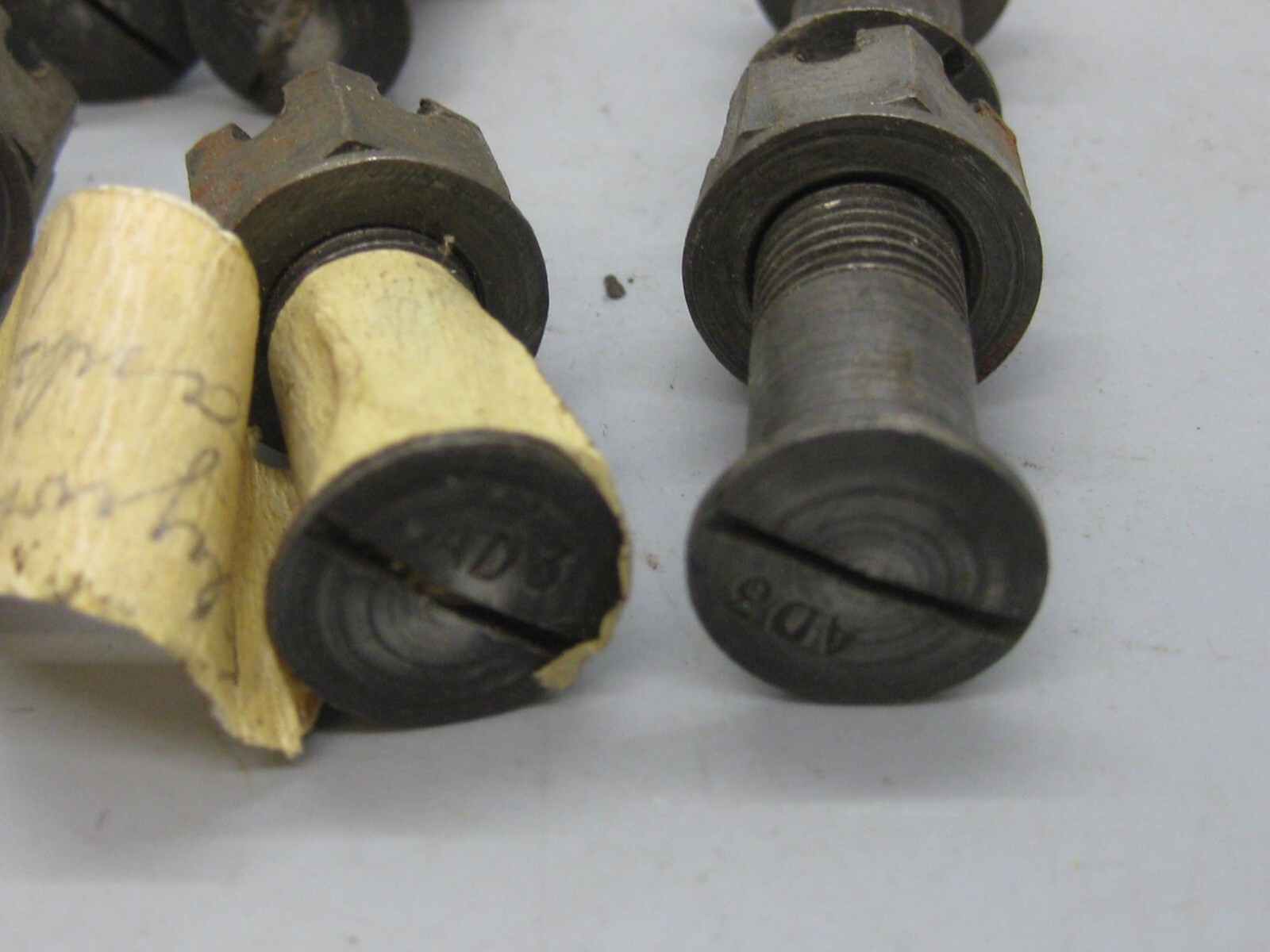 7- 1934-40 PRE WAR BUGATTI T35 TYPE 35 T75 75 FLYWHEEL CRANK BOLTS NUTS OEM!
