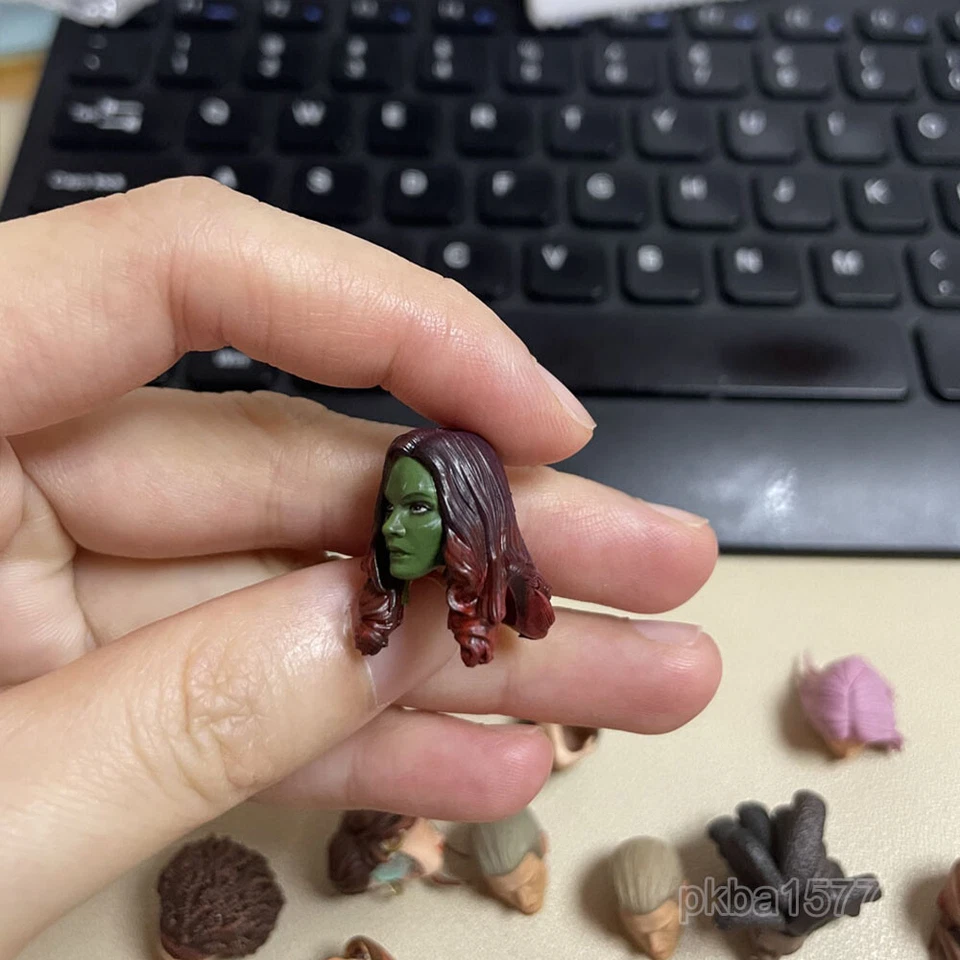 Деликатная Раскрашенная 1/18 Женская Голова Гамора Скульптура Голова Солдата Для Фигурки 3,75" - Изображение 2 из 3