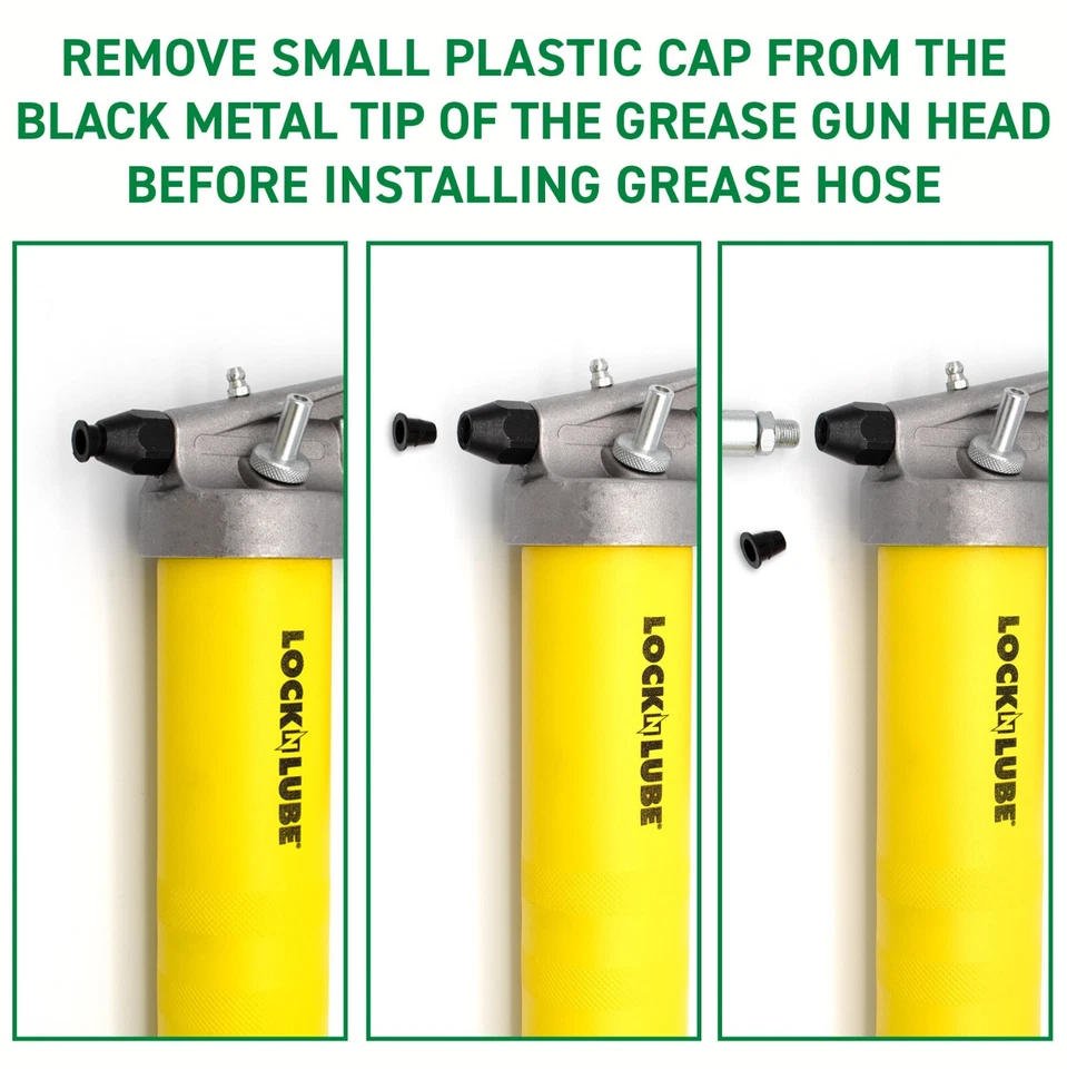 Pistola de grasa LockNLube Premium con agarre de pistola Foto 3 de 4