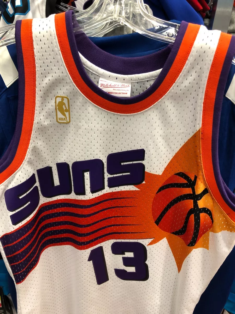 Steve nash top white suns jersey