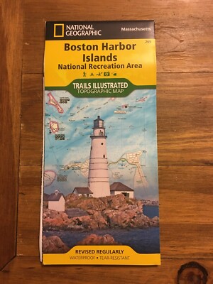 National Geographic Trails Illustrated Topographic Map Boston Harbor Islands 265