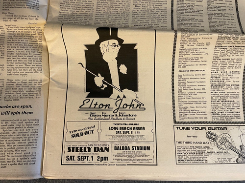 Los Angeles Free Press Newspaper August 1973 Gay Interest LGBT Gainesville 8 - Picture 5 of 6