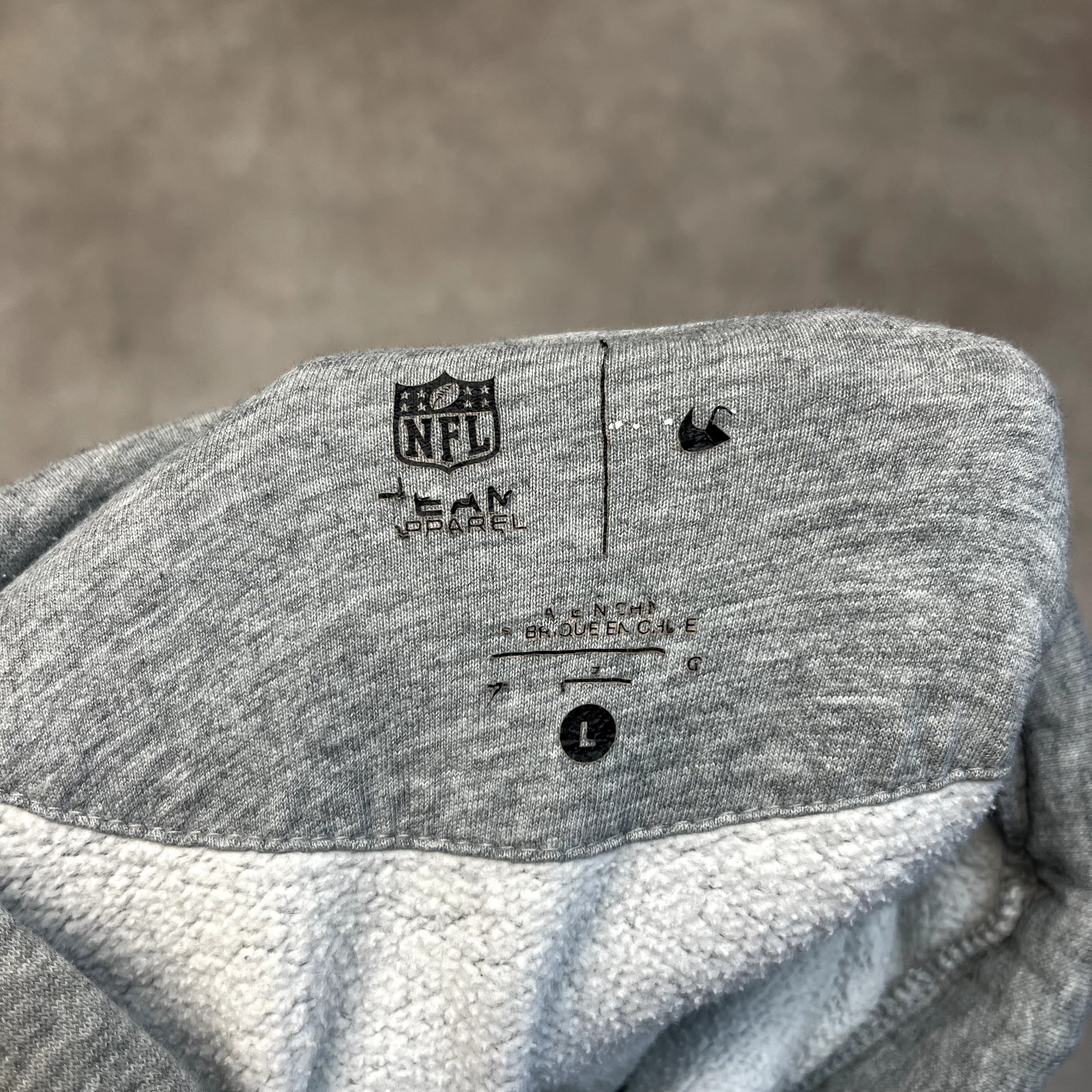 Nike NFL Hoodie Mens Seattle Seahawks Pullover Spellout Sweatshirt, Grey Large image 7