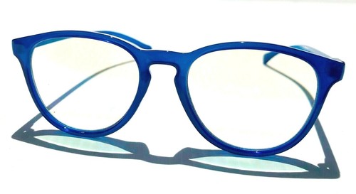 BLUE LIGHT Blocking Readers Computer Gaming Glasses CRYSTAL BLUE Professor - Picture 4 of 11