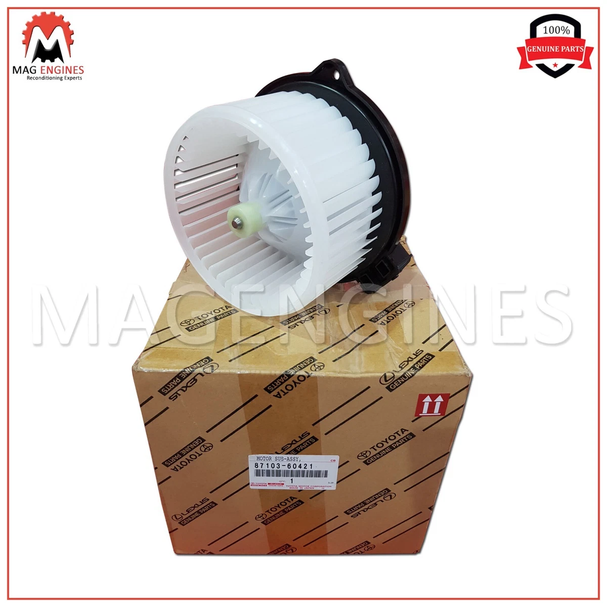 87103-60421 GENUINE OEM CASE, HEATER BLOWER W/FAN 8710360421 | eBay