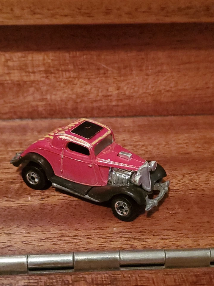 De colección Hot Wheels 1979 Hi Rakers rojo 1934 Ford cupé de 3 ventanas Hot Rod Hong Kong Foto 3 de 4