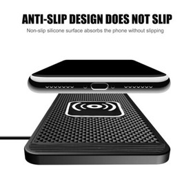 For Samsung Apple iPhone Wireless Fast Charging Car Phone Charger Silicone Pad