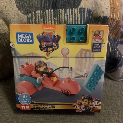 Mega Bloks Paw Patrol Liberty's City Scooter Junior Builders Sealed Rescue Pup!