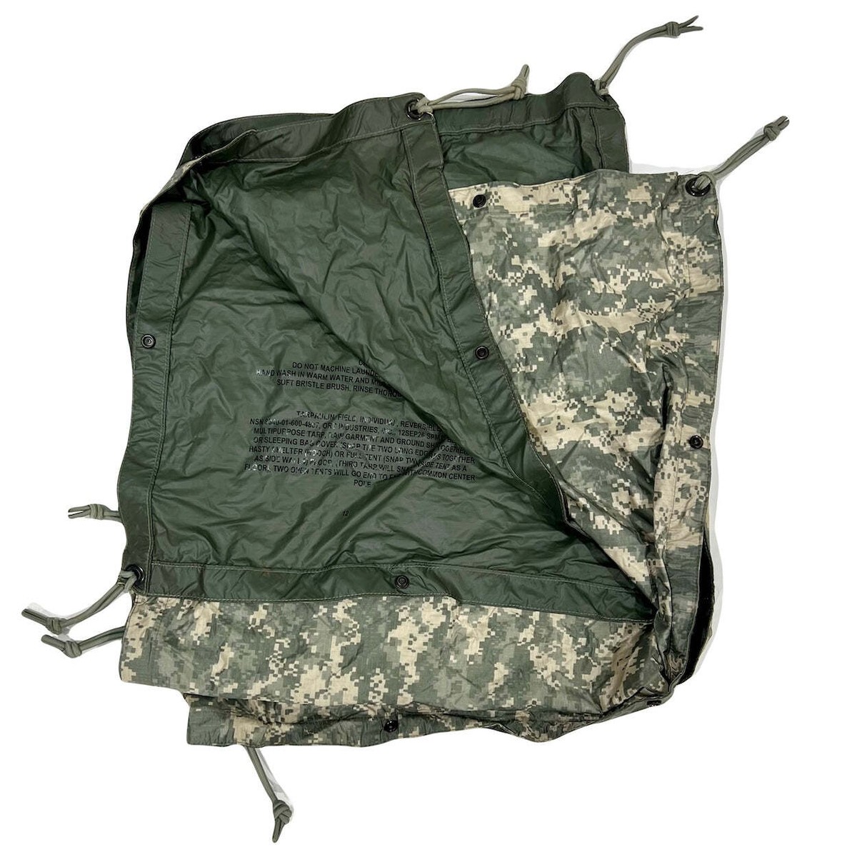 US Military GI Army Field Tarp Reversible | eBay