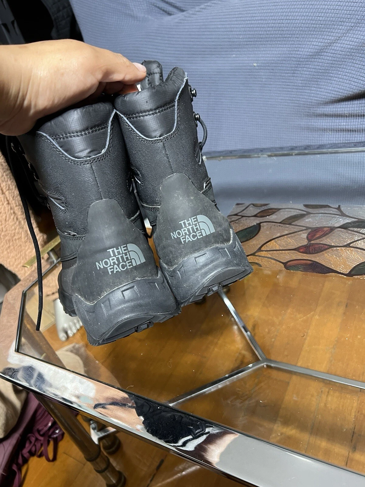 Mens The North Face Thermoball Waterproof Insulated Winter Boots Sz 7