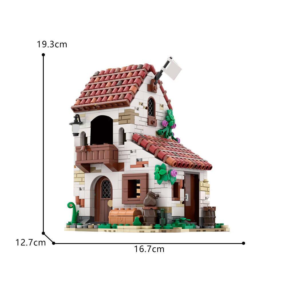 MOC: A Small but Heavily Armed Bridgehead for Pirates Series 1454 Pieces