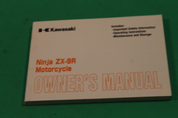 NOS KAWASAKI ZX900 E1 ZX900E1 OWNERS MANUAL PART# 99920-1967-01 | eBay