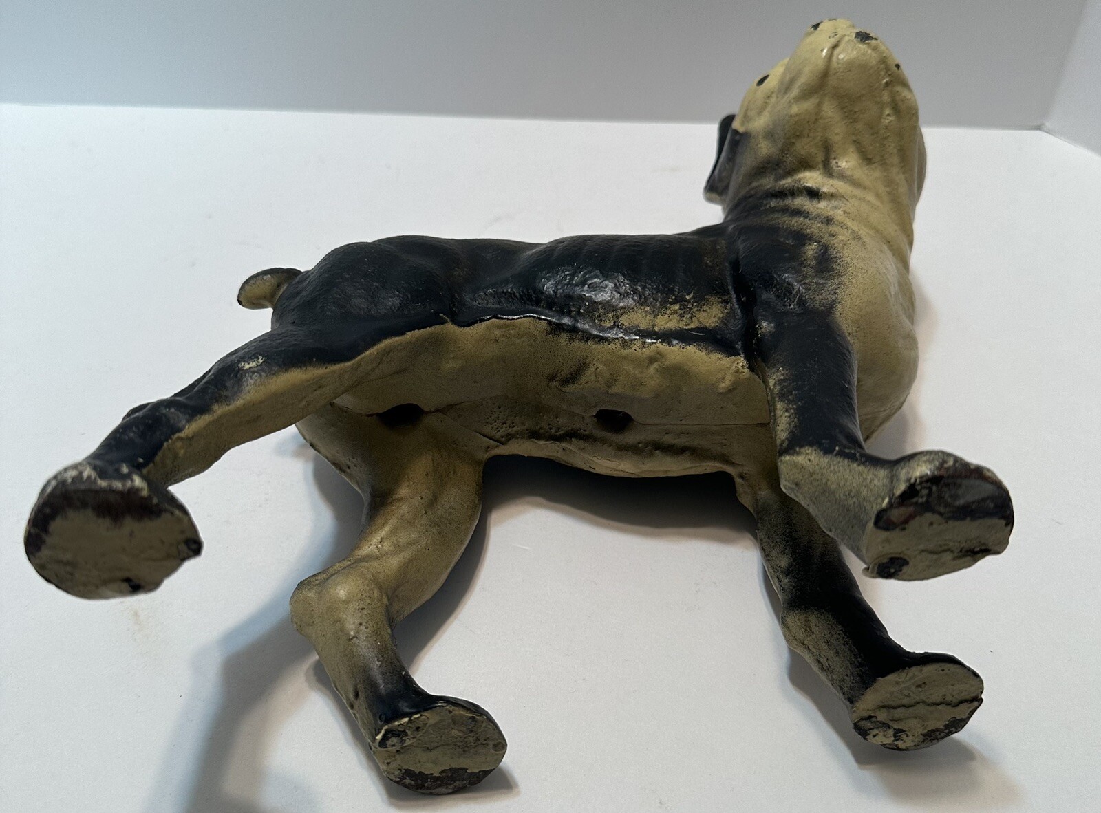 Vintage Cast Iron BULLDOG Door Stop Painted eBay