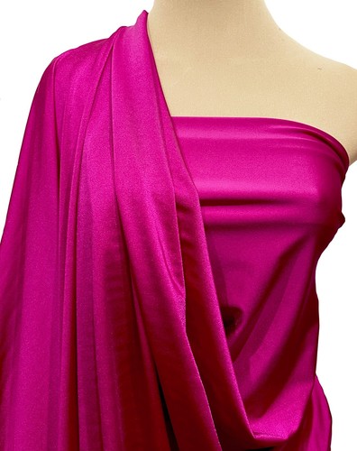 TELA ELÁSTICA DE 4 VÍAS ROSA CHICLE NEÓN OSCURO SPANDEX. 58" POR COSPLAY - Imagen 7 de 11