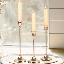 3PCS Metal Candlestick Tabletop Candle Holder Party Decoration Candle Stand